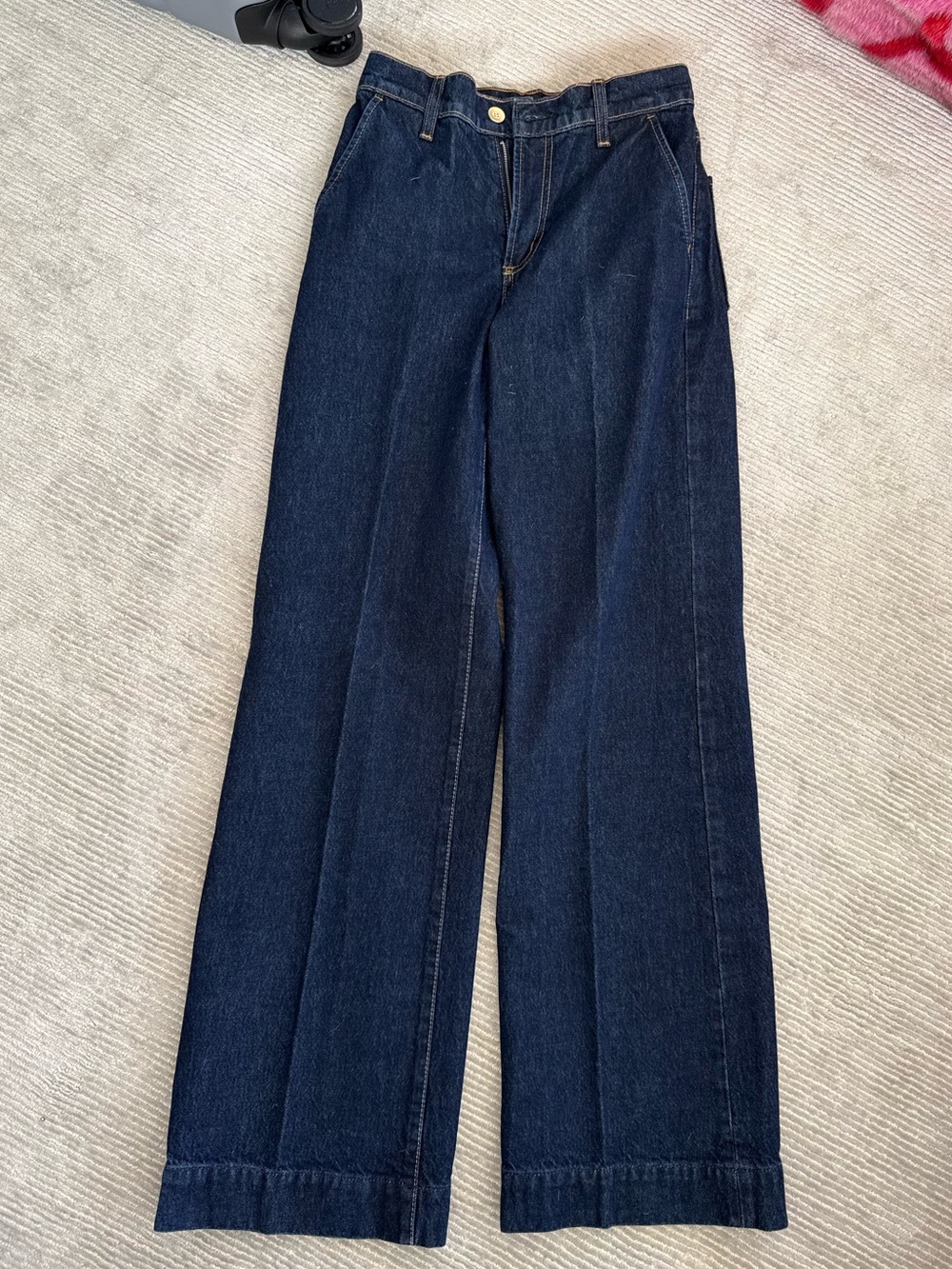 Nobody Denim Wide Leg Dark Blue Jeans
